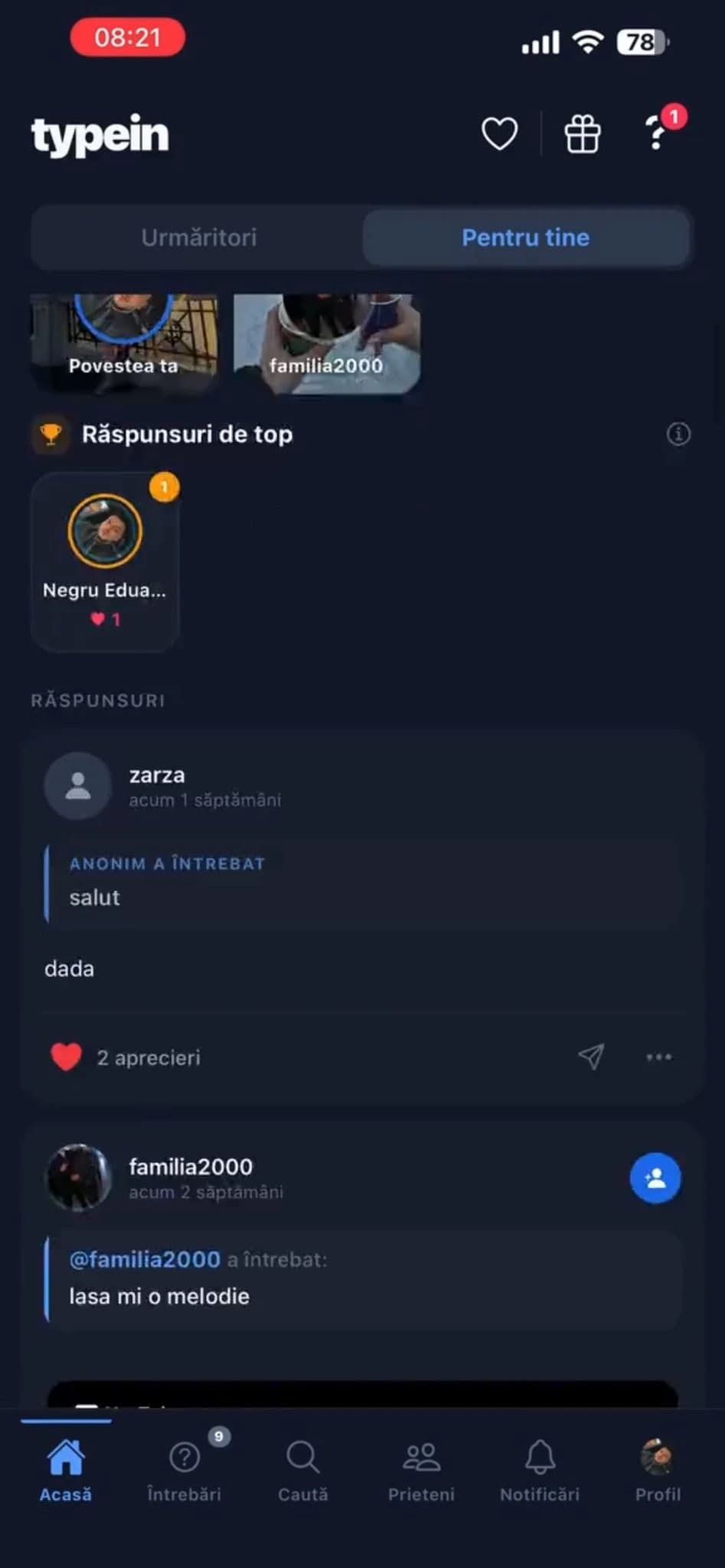 TypeIn — captură 2